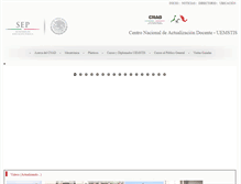 Tablet Screenshot of cnad.edu.mx